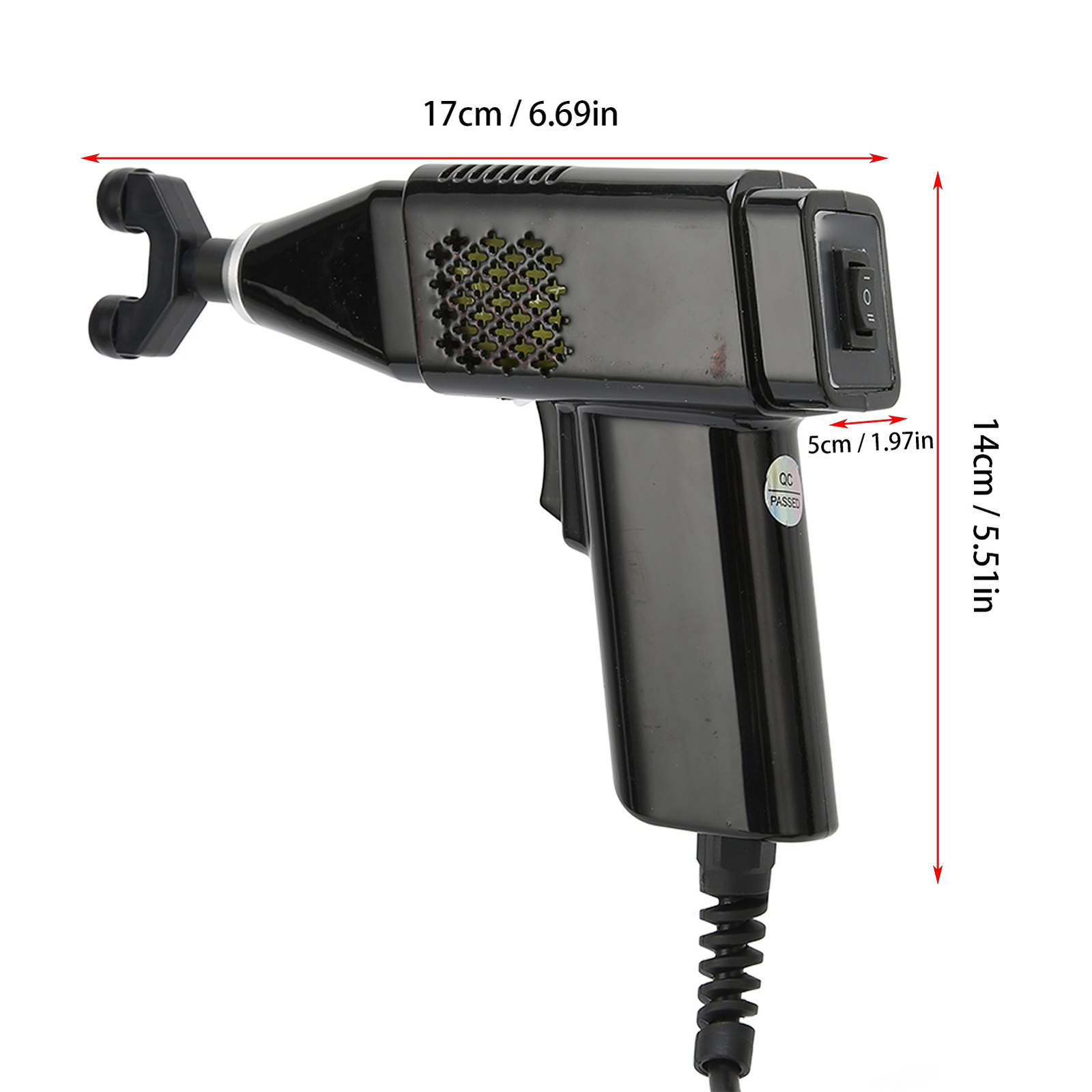 Electric Spine Chiropractor Gun with 4 Massage Heads – Therapeutic Device