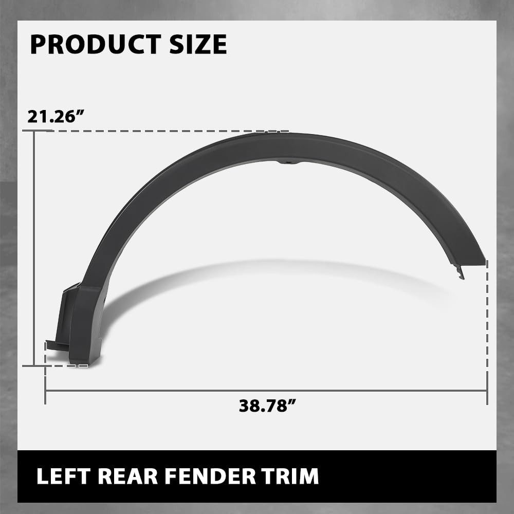 Rear Left Fender Flare for Toyota RAV4 2016 2017 2018 75606-0R060