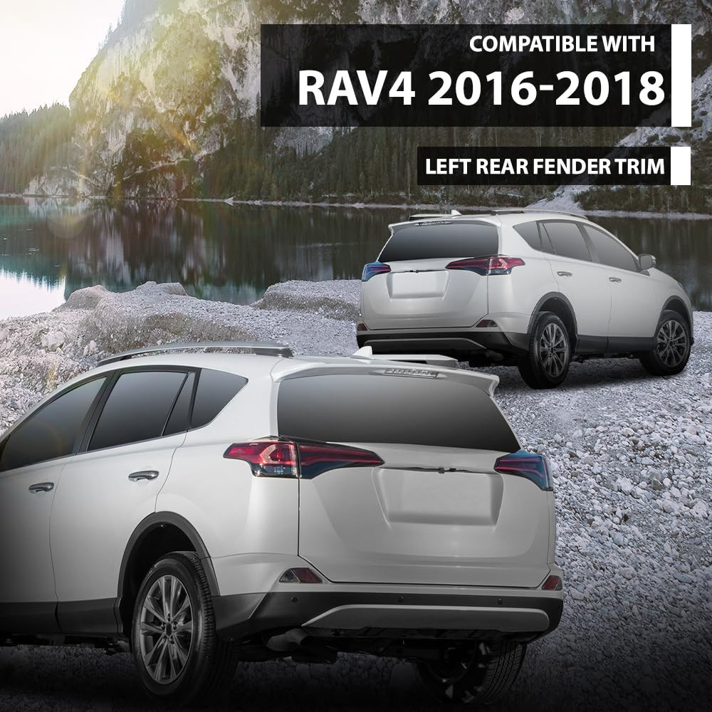 Rear Left Fender Flare for Toyota RAV4 2016 2017 2018 75606-0R060