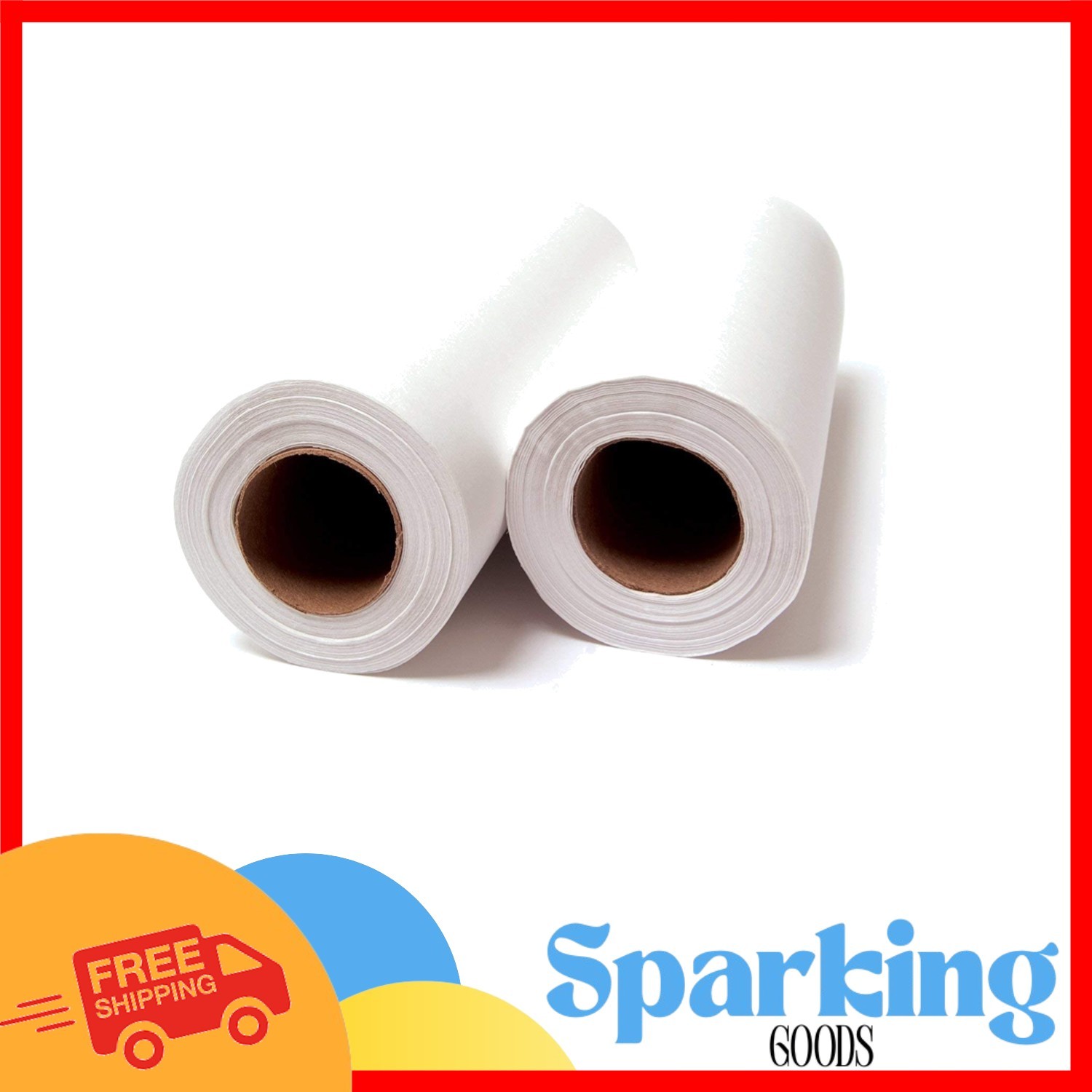 Hygienic White Headrest Paper Rolls for Chiropractors – 25 Rolls, 8.5” x 125’