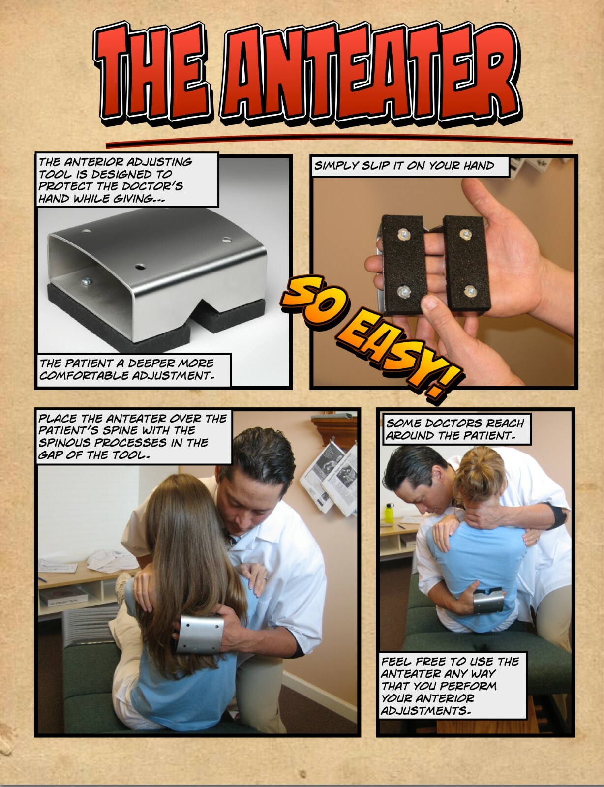 Anteater Chiropractic Adjusting Tool