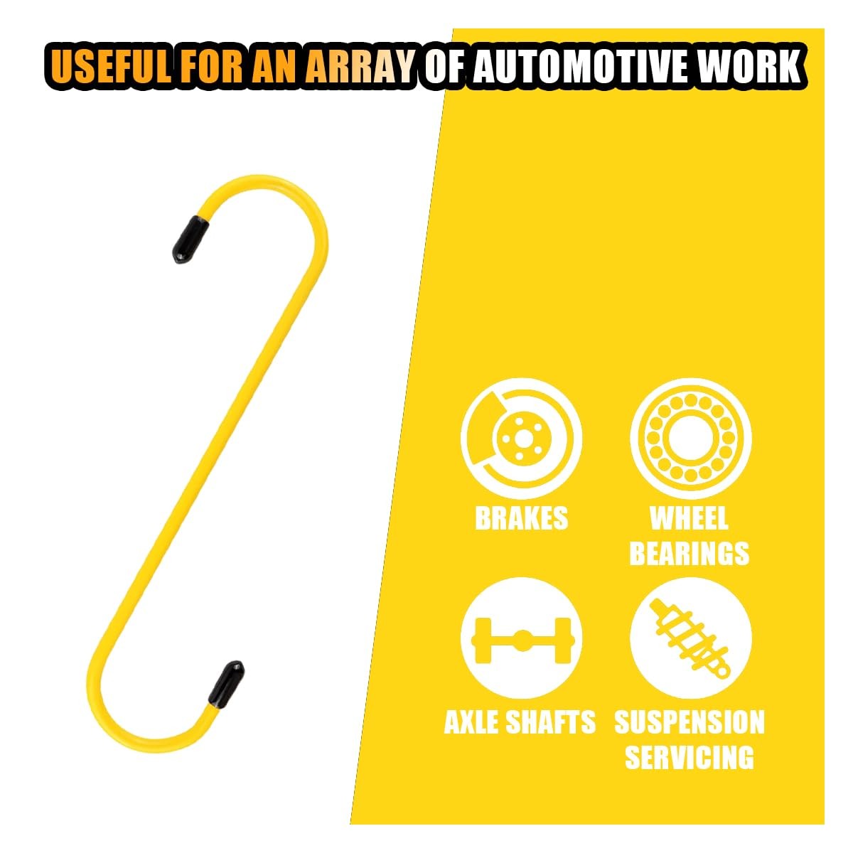 Glsowee Car Brake Caliper Hooks Auto Brake Caliper Hangers Rubber Tips