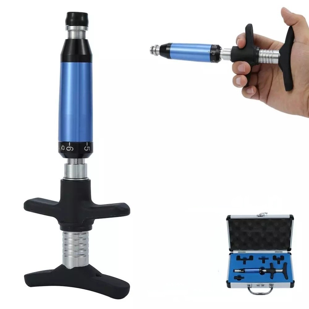 6 Level 4 Heads Spine Activator Chiropractic Adjusting Tool Therapy Massager Set