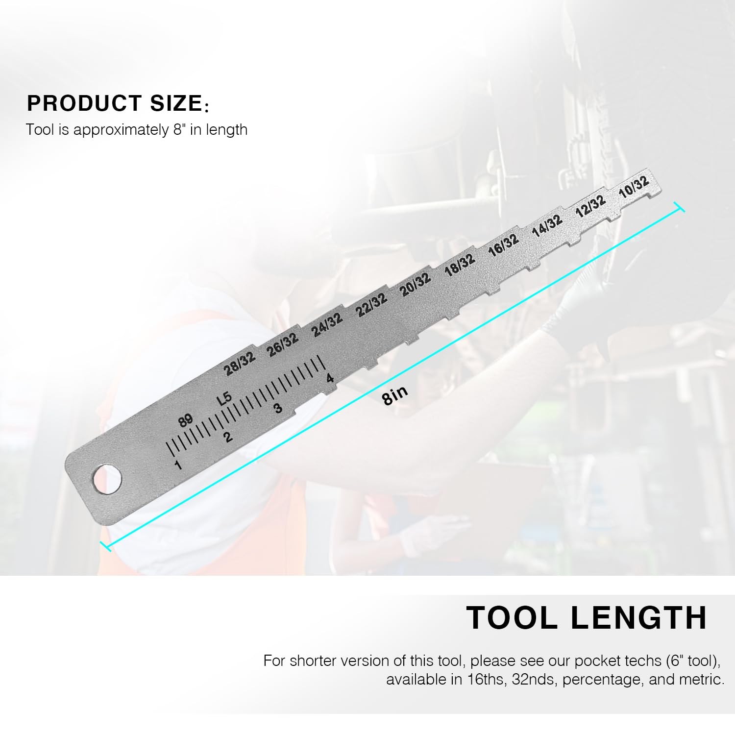 Brake Tech Tools Made In America Technician Gauge Pocket Tech Gauge Labeled In