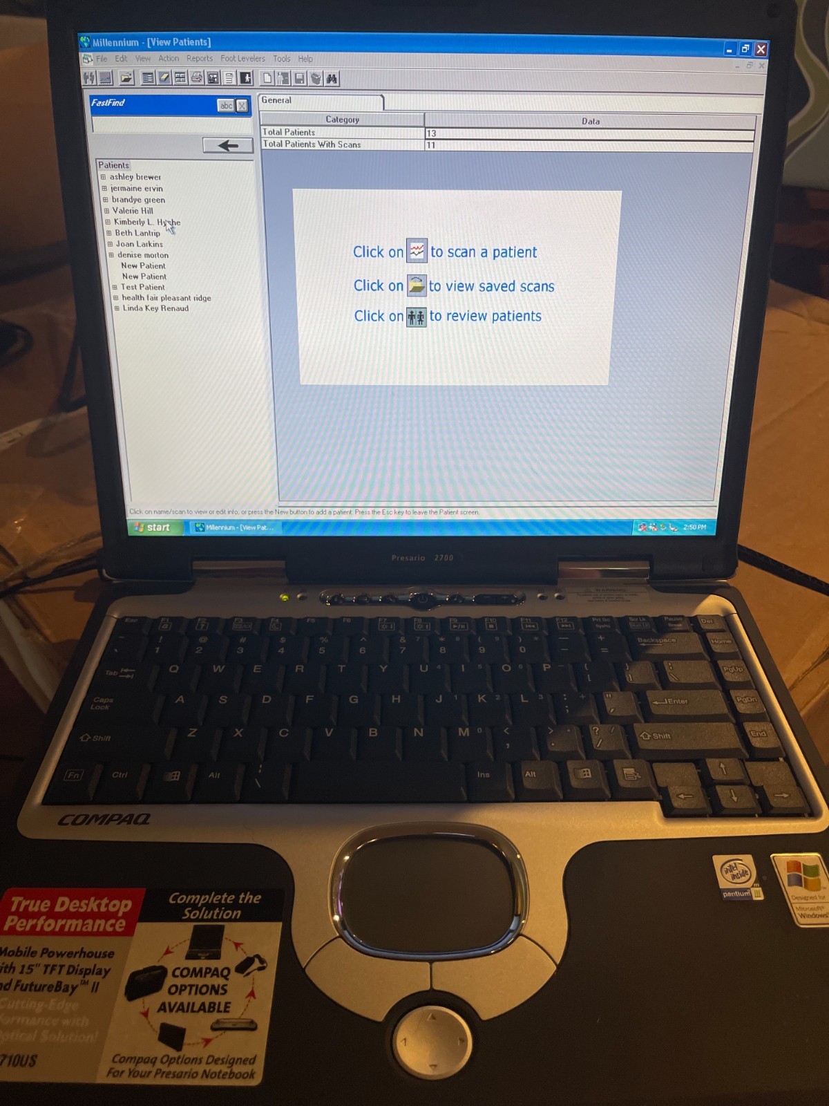 Insight Millennium Second Generation Subluxation Station with computer