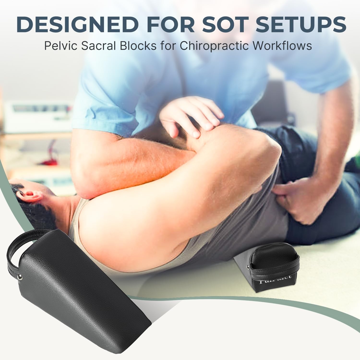 Chiropractic Pelvic Sacral SOT Blocks | Wedge Correction for Therapy & Adjustmen