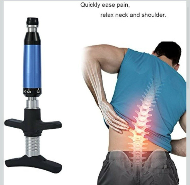 Manual Chiropractic Activator Adjusting Tool 6 Levels Gun Set with Case