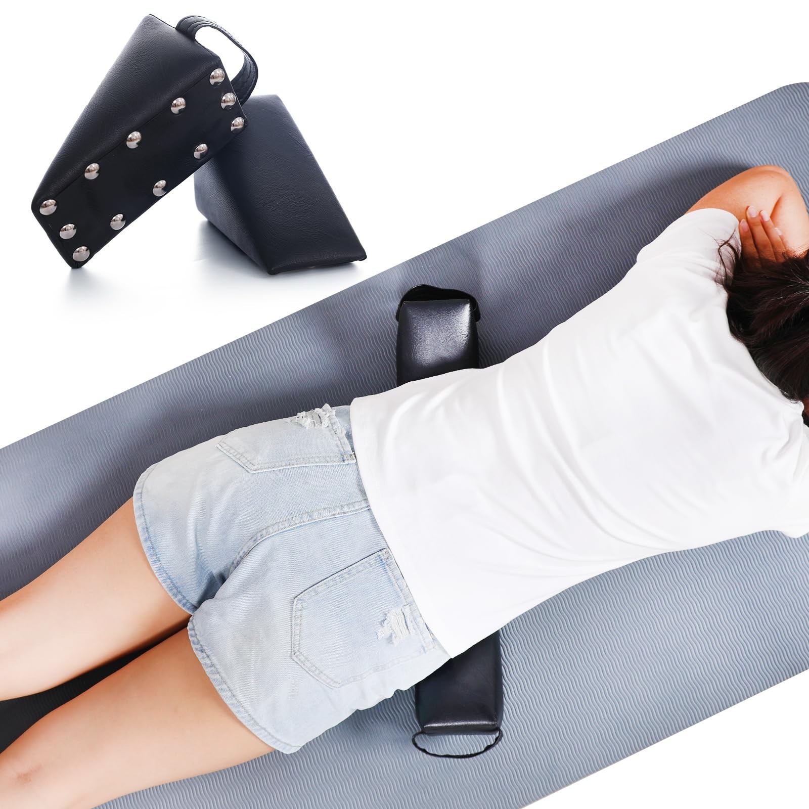 Chiropractic Wedge Blocks for Pelvis Support – 2pcs DeJarnette Style, Comfort &