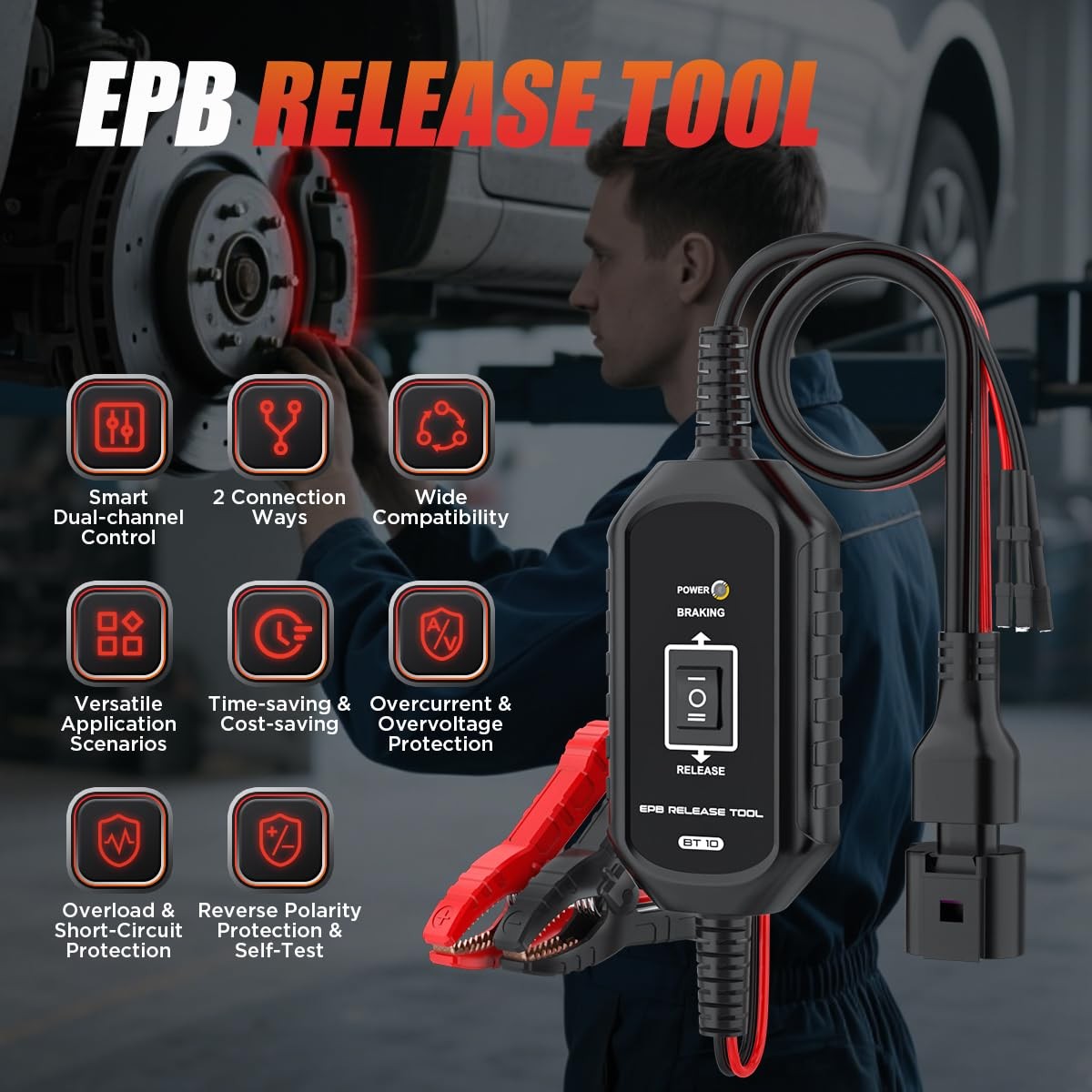 Kaisal Epb Brake Tool 10V14V Dc Electronic Parking Brake Tools Emergency Epb