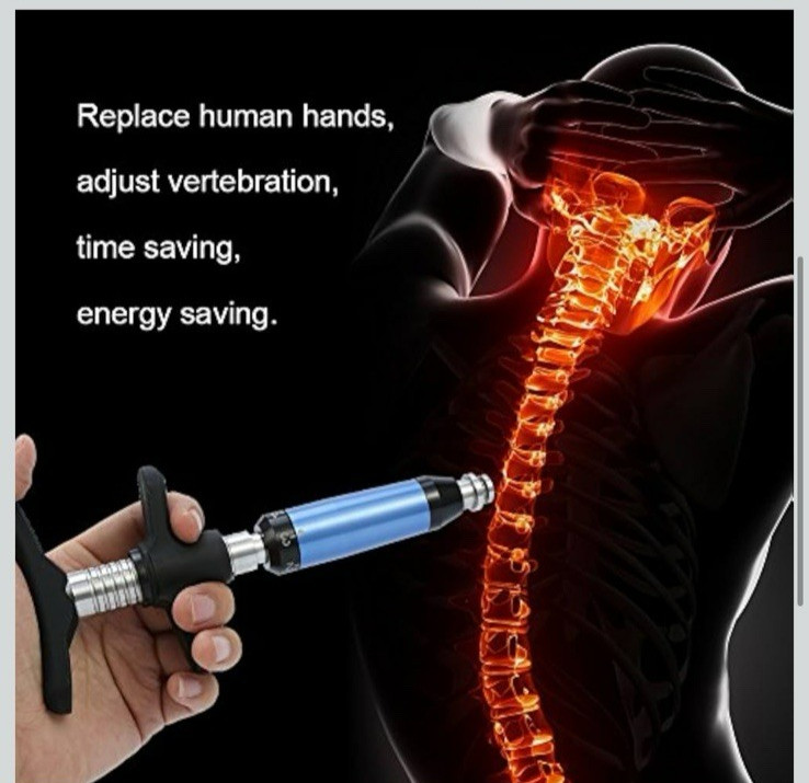 Manual Chiropractic Activator Adjusting Tool 6 Levels Gun Set with Case