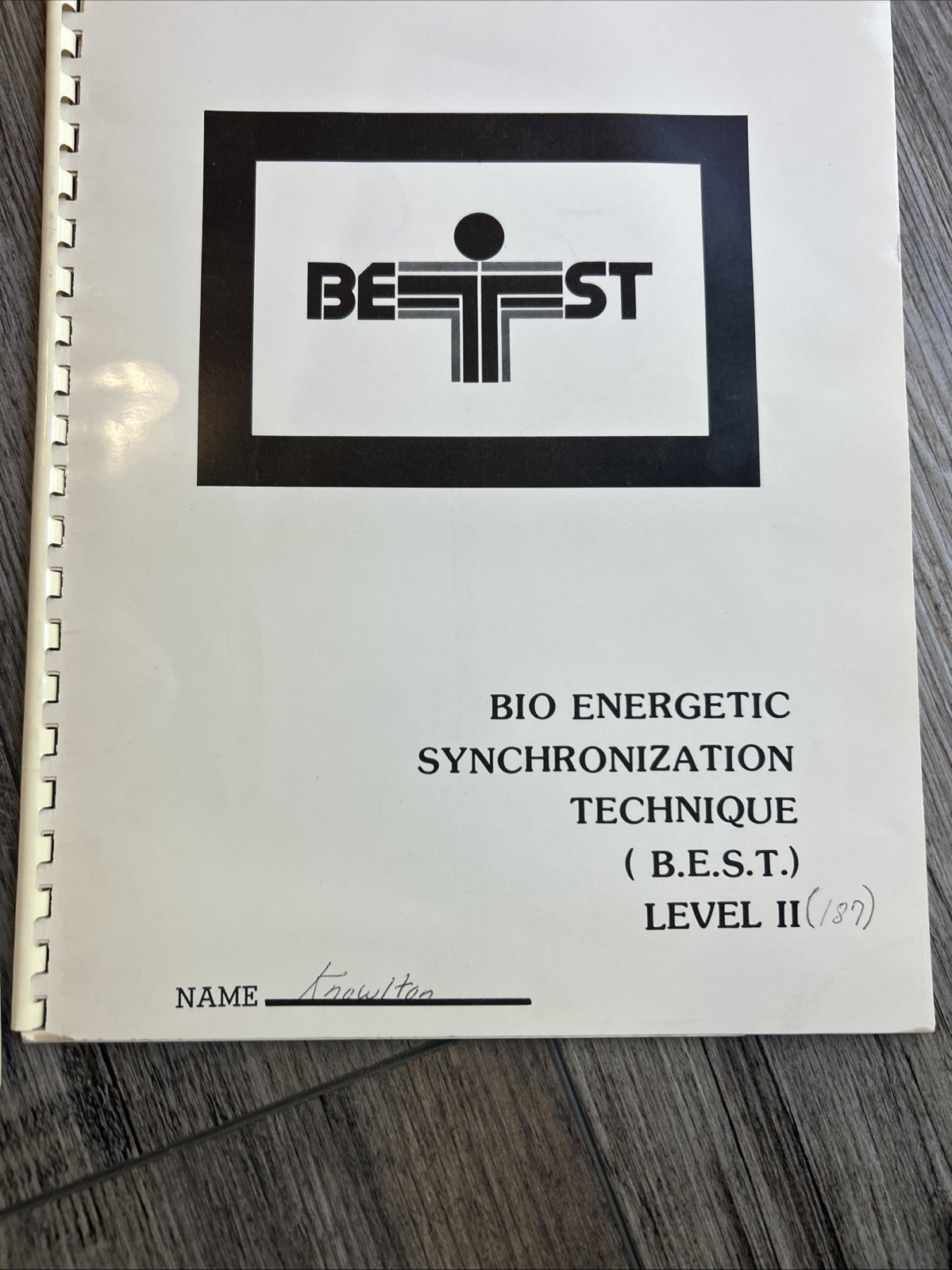 1980 Dr M T Morten Jr B.E.S.T Bio Energetic Synchronization Technique Material