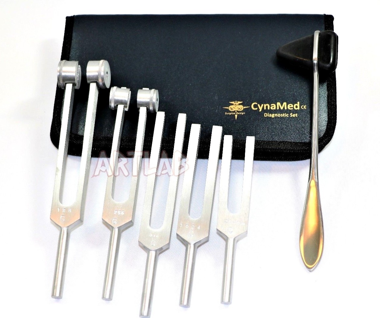 PREMIUM 6 Tuning Fork Set Medical Surgical Chiropractic Physical Diagnostic SET