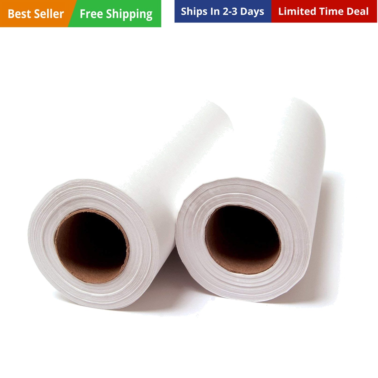 Avalon Single-Use Chiropractic Headrest Paper Roll, White, 12” x 225’ Pack of…