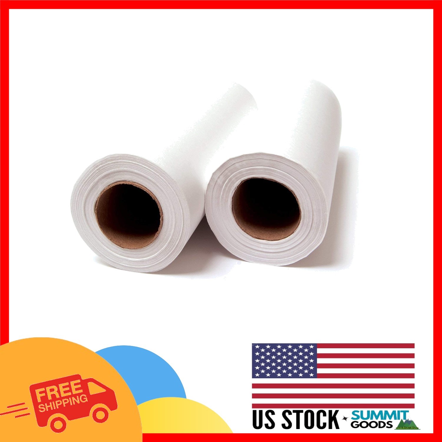 25 Pack Avalon Chiropractic Headrest Paper – Hygienic Barrier, 8.5” x 225’