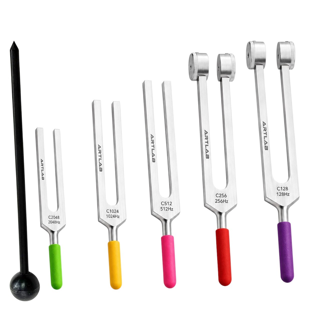 PREMIUM 6 Tuning Fork Set Medical Surgical Chiropractic Physical Diagnostic SET
