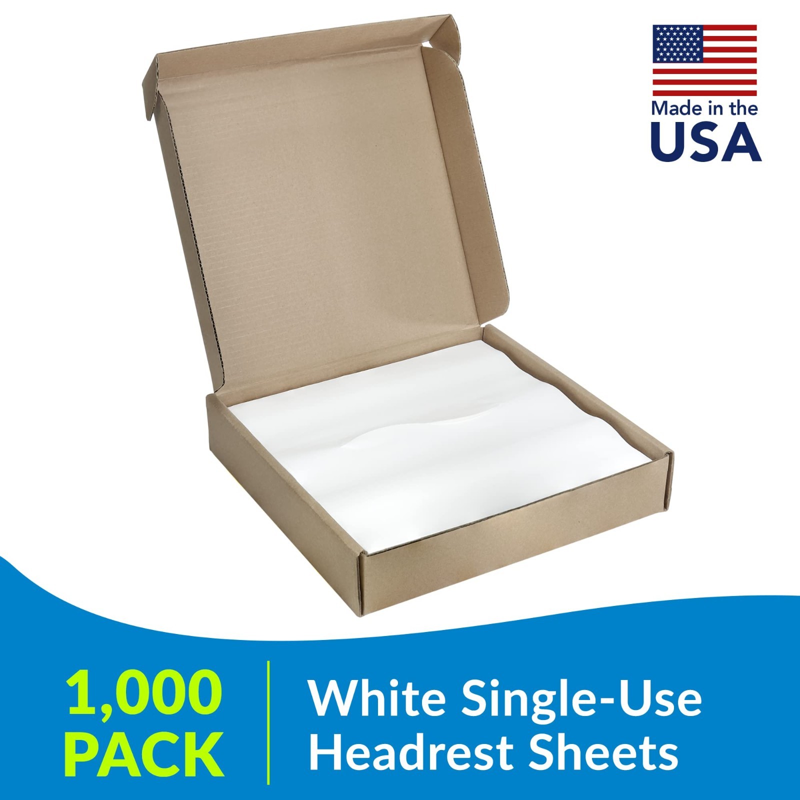 Chiropractic Headrest Paper Sheets with Slit, Smooth Finish, 12″ x 12′, Pack of