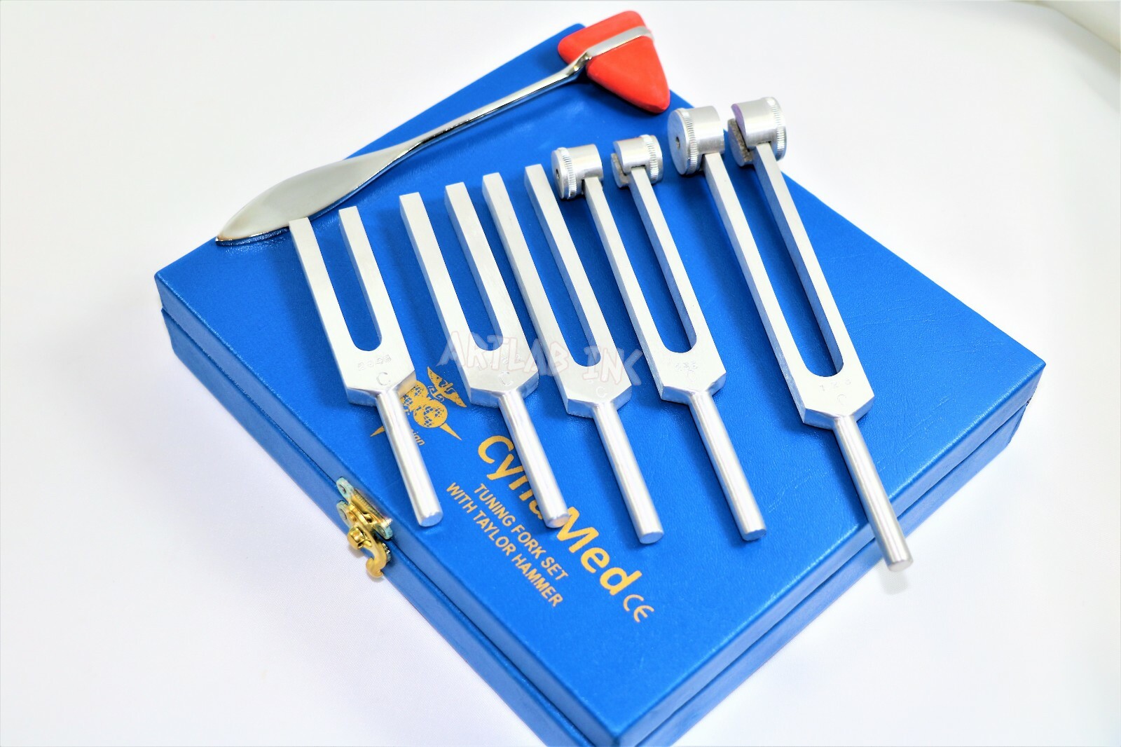 PREMIUM 6 Tuning Fork Set Medical Chiropractic Diagnostic instruments W/TAYLOR