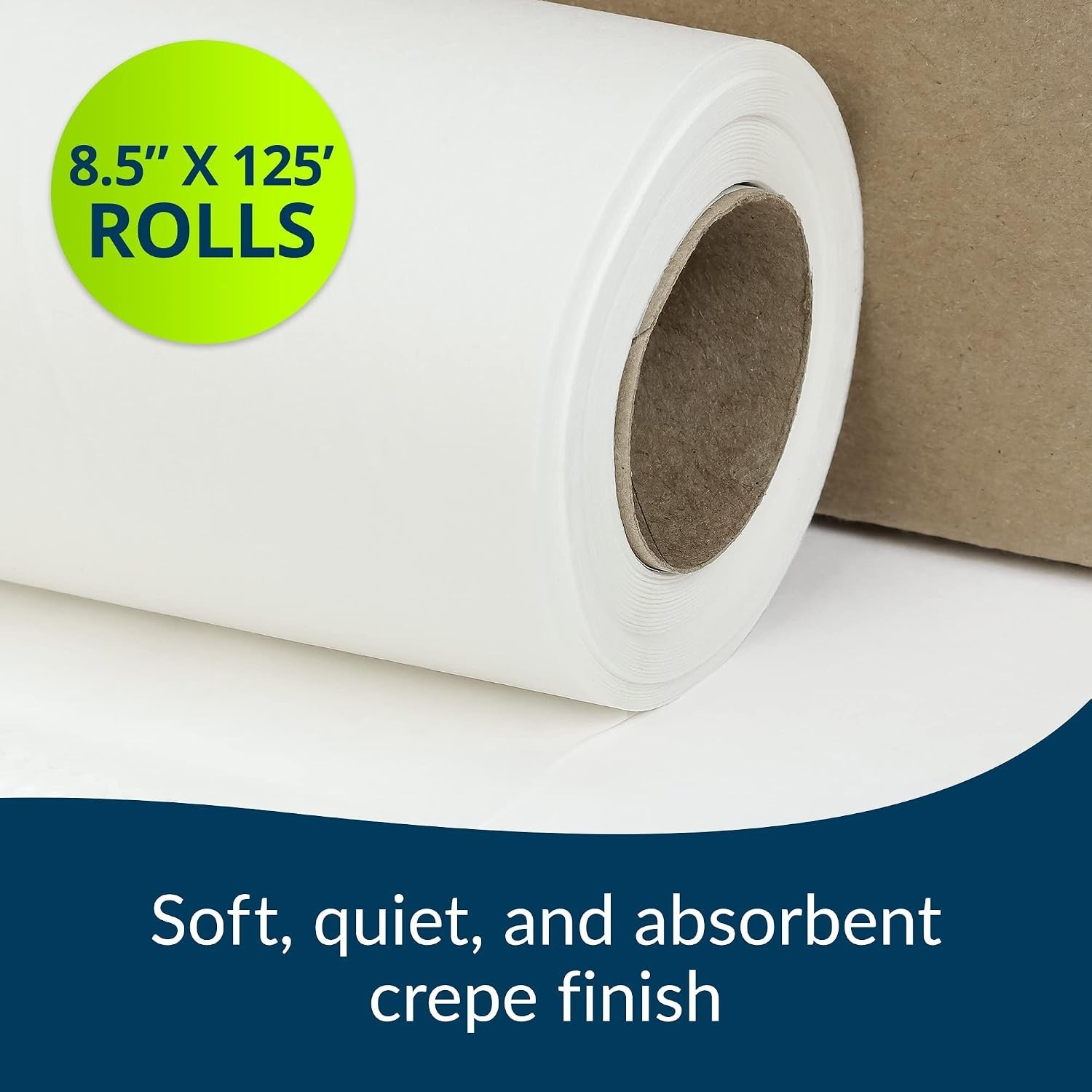 Avalon 25 Count 8.5″x125′ White Crepe Chiropractic Headrest Paper Made USA