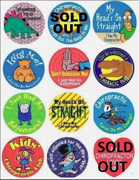 Chiropractic Kids’ Stickers ~ Lots Of 50 ~ Scores To Choose From ~ NO SHIPPING!!