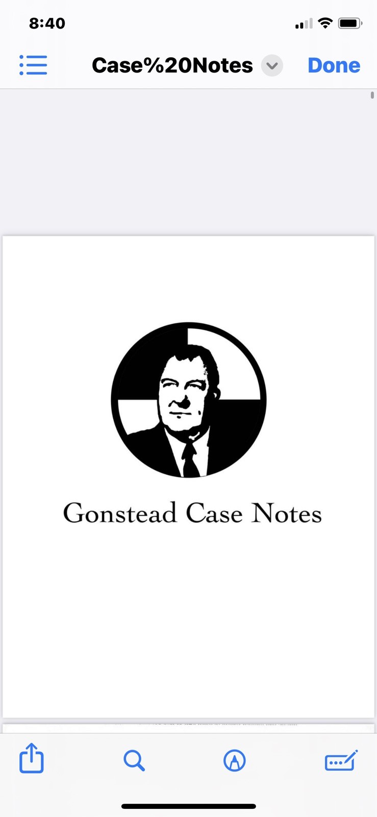 Gonstead Case Notes