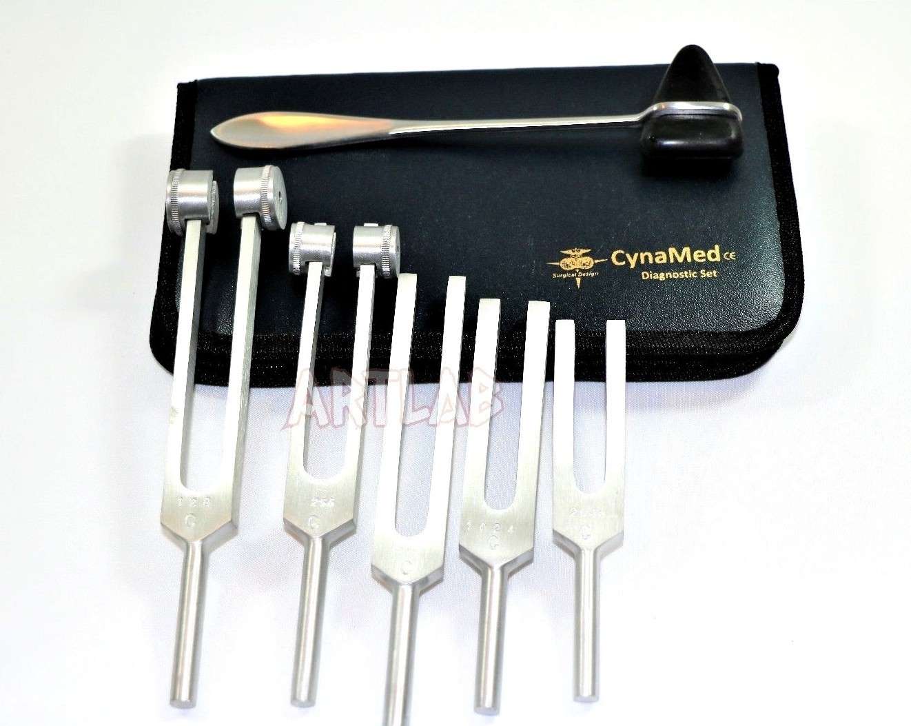 PREMIUM 6 Tuning Fork Set Medical Surgical Chiropractic Physical Diagnostic SET