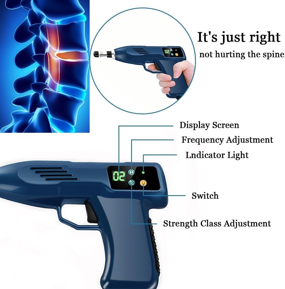 Rebrisbol Electric Chiropractic Massager 1100N, 13 Levels Spine Correct Massage