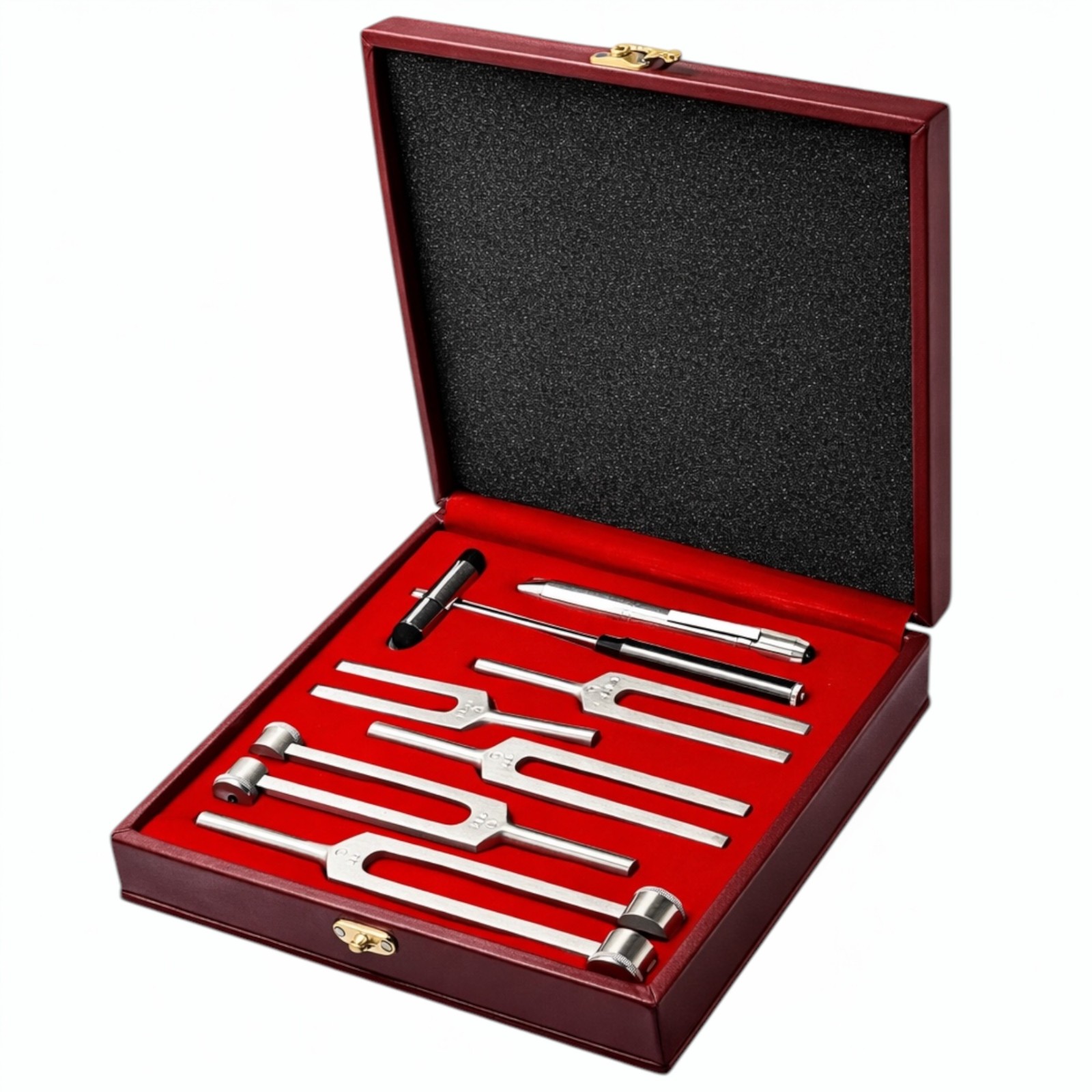 PREMIUM 6 Tuning Fork Set Medical Chiropractic Diagnostic instruments W/TAYLOR