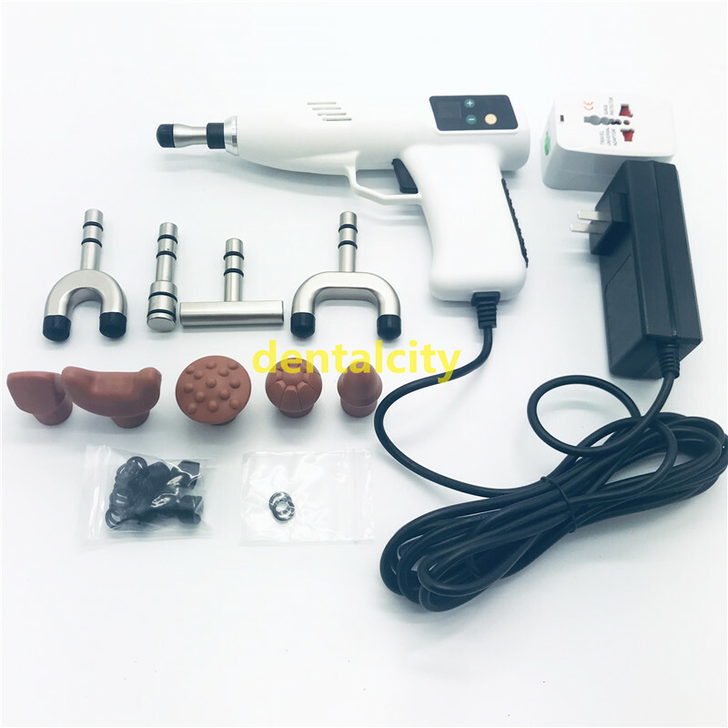 Chiropractic Adjusting Tool 4 Level 10Heads Correction Gun Spine therapy impulse