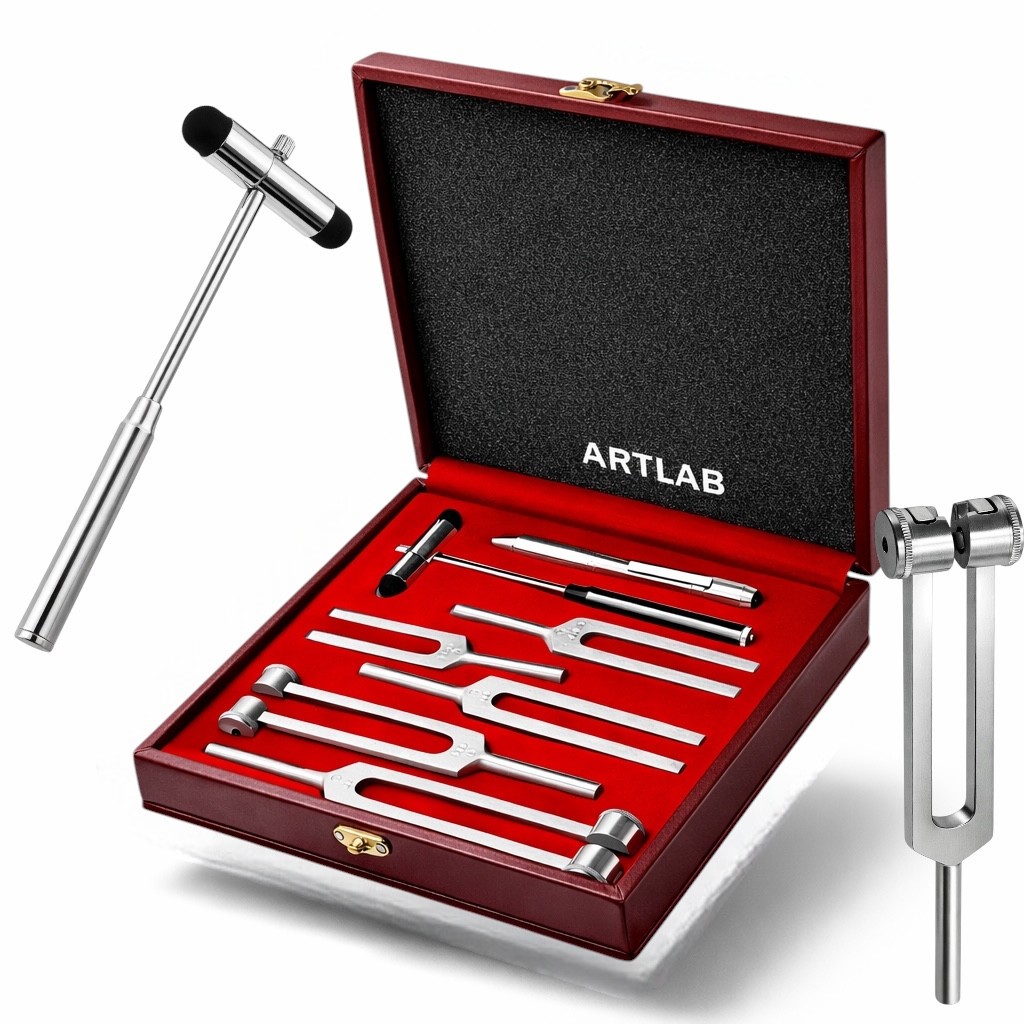 PREMIUM 6 Tuning Fork Set Medical Chiropractic Diagnostic instruments W/TAYLOR