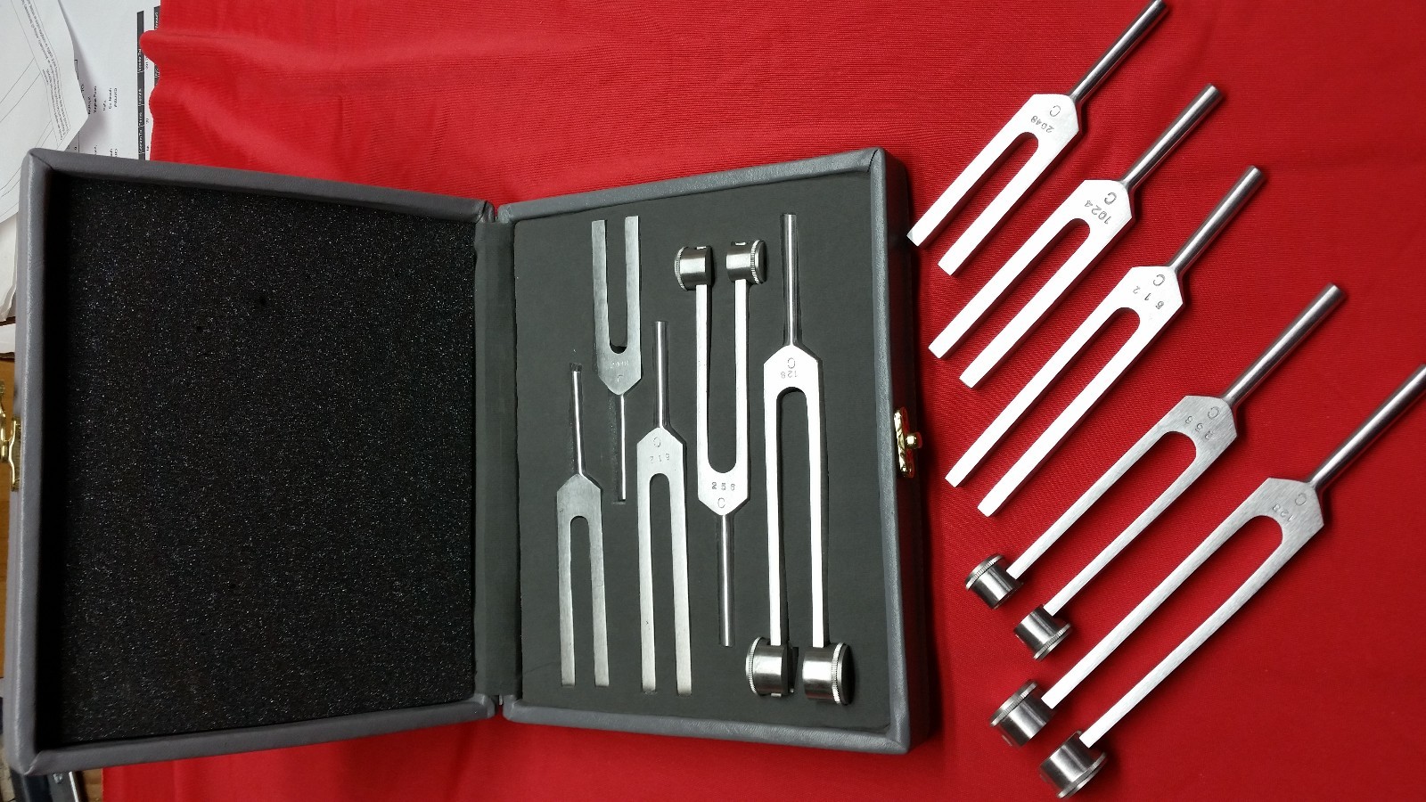 5 Tuning Forks Set Medical Surgical Chiropractic Physical Diagnostic instruments