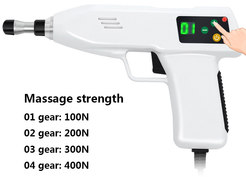 Electric Correction Gun Massager 4Level 10Heads Adjustable Chiropractic tools