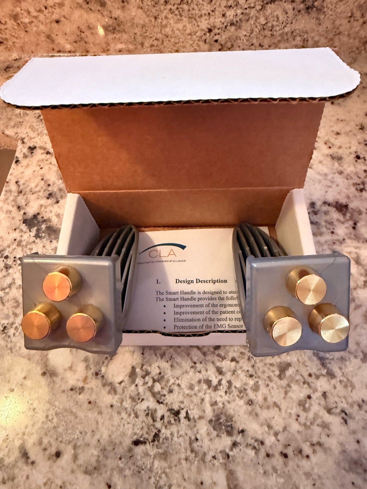 CLA Insight sEMG Smart Handles Set Red Blue Chiropractic Subluxation Station