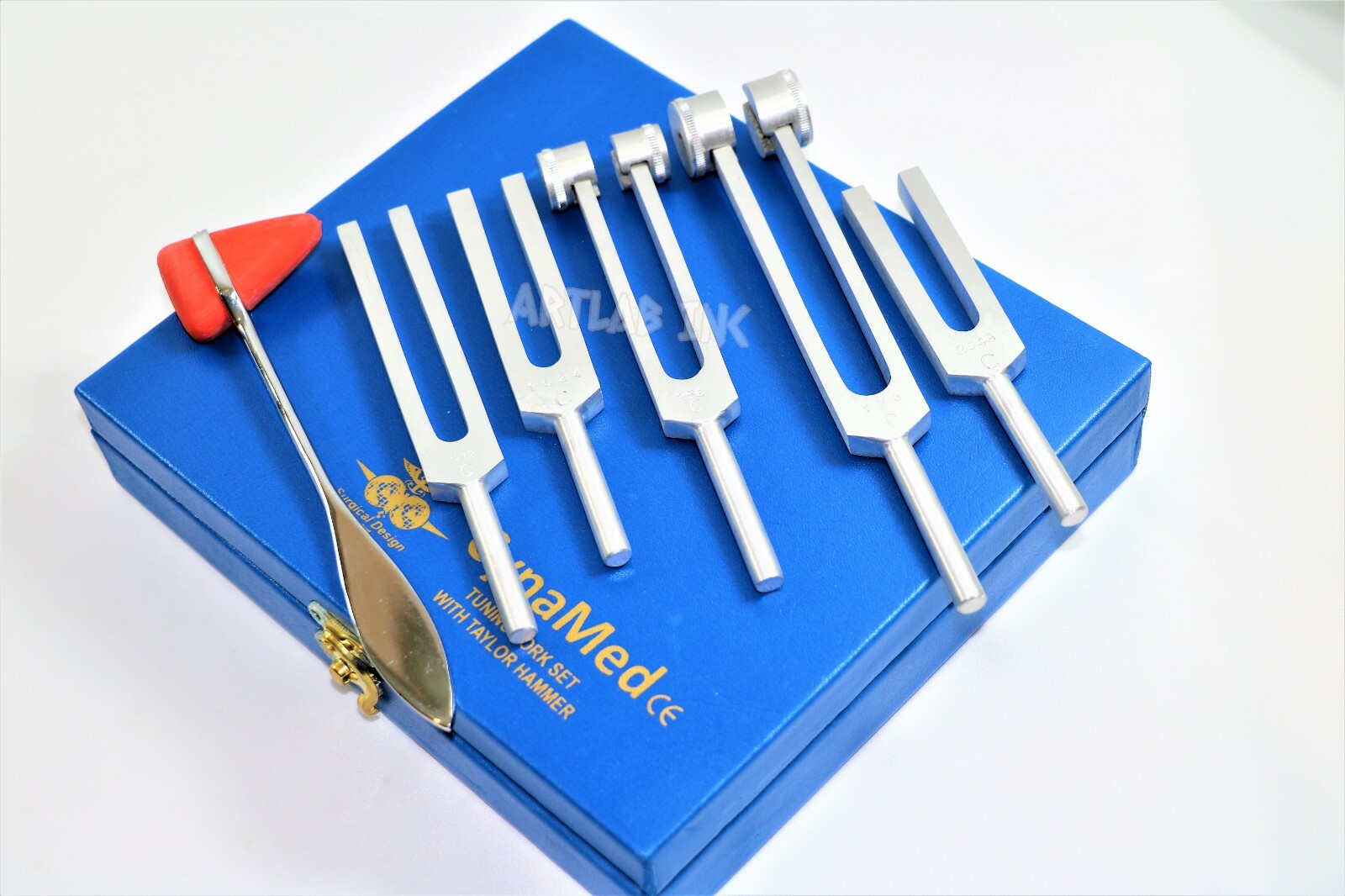 PREMIUM 6 Tuning Fork Set Medical Chiropractic Diagnostic instruments W/TAYLOR