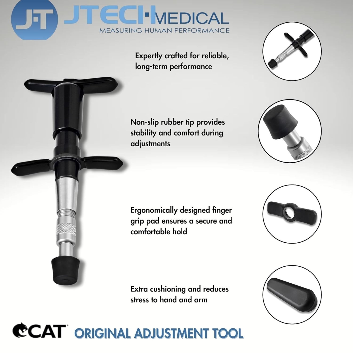 JTECH CAT Chiropractic Adjusting Tool, Handheld Spine Correction Tool and Ba…