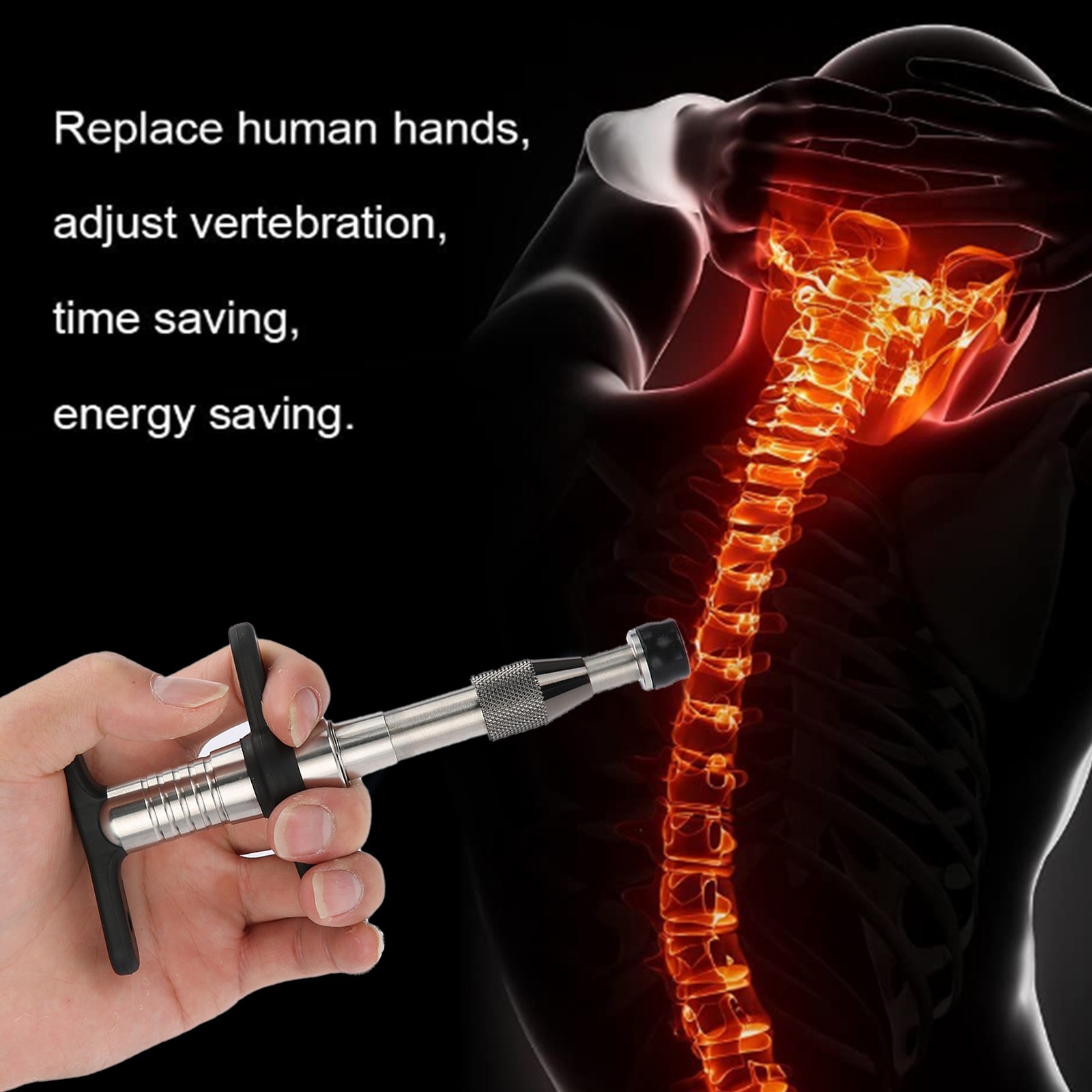 Manual Chiropractic Adjusting Tool Spine Adjusting Corrector Tool Forth Massager