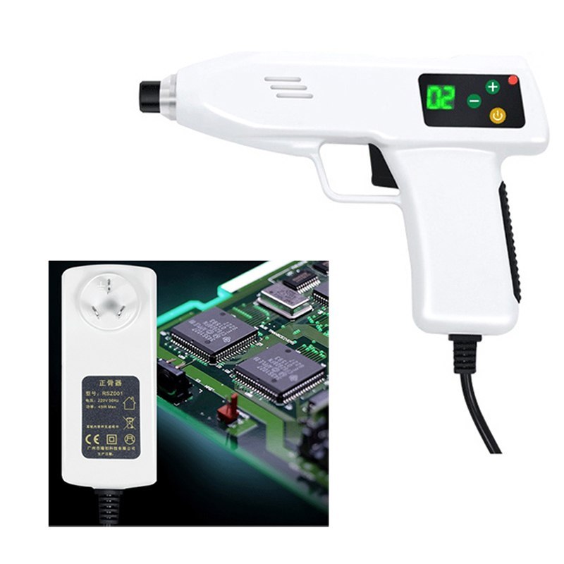 Electric Correction Gun Massager 4Level 10Heads Adjustable Chiropractic tools