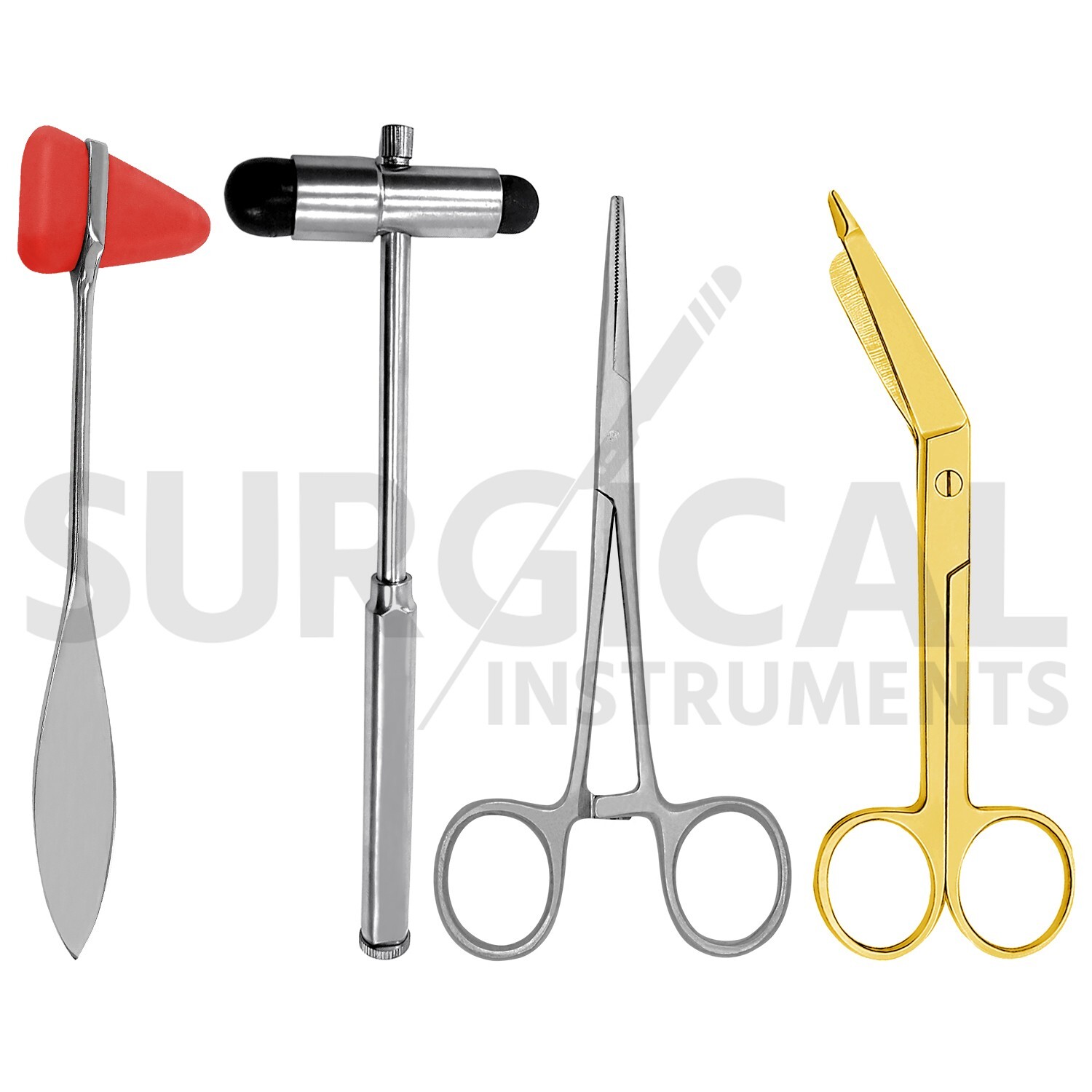 4 Pcs Diagnostic Instruments Sets Chiropractic Physical Stainless German Grade