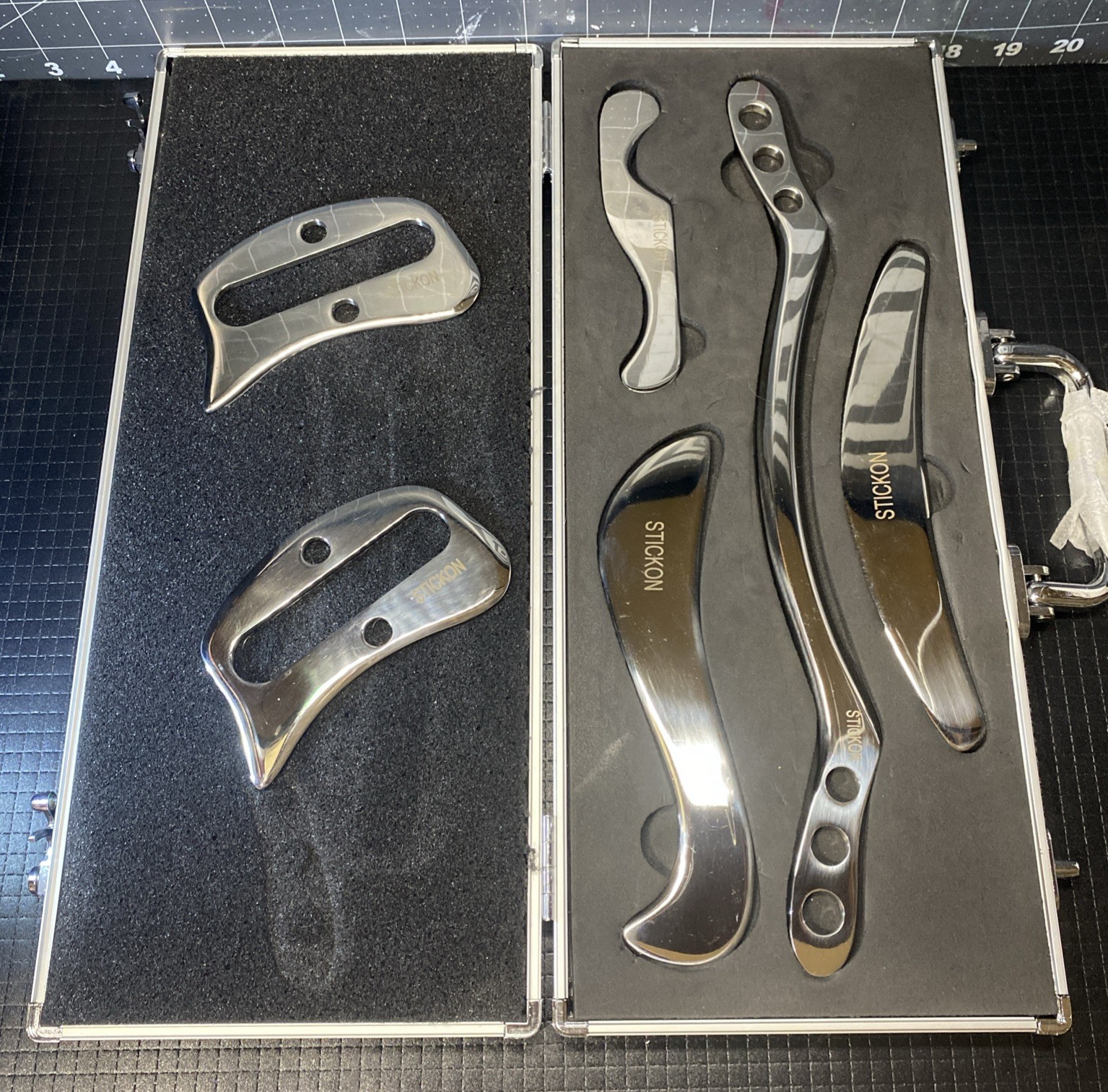 STICKON Stainless Steel Gua Sha Massage Tool Set 6 piece set