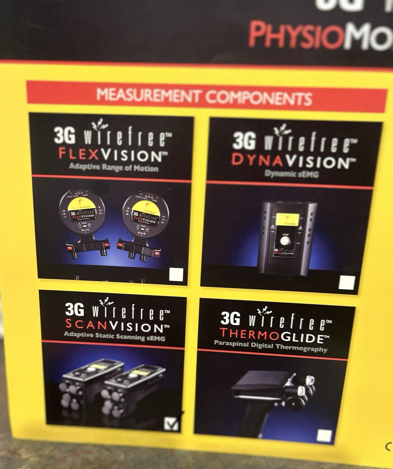MyoVision 3G wire free PhysioMonitoring system