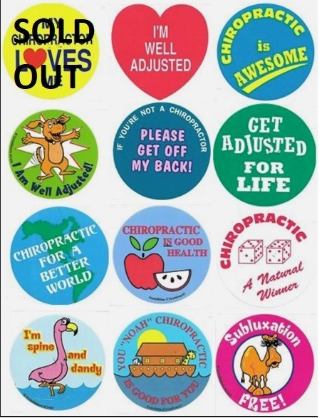 Chiropractic Kids’ Stickers ~ Lots Of 50 ~ Scores To Choose From ~ NO SHIPPING!!