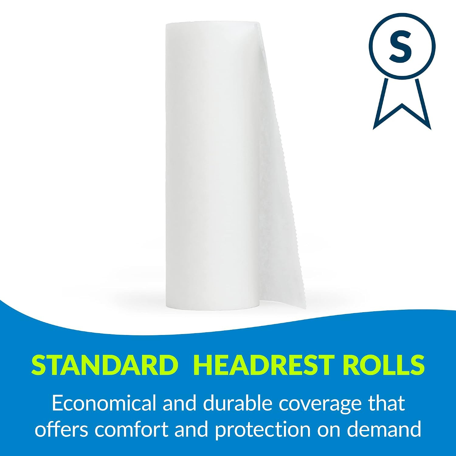518 Avalon Single-Use Chiropractic Headrest Paper Roll, White, 8.5” x 225’ (Pack