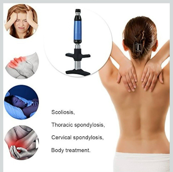Manual Chiropractic Activator Adjusting Tool 6 Levels Gun Set with Case