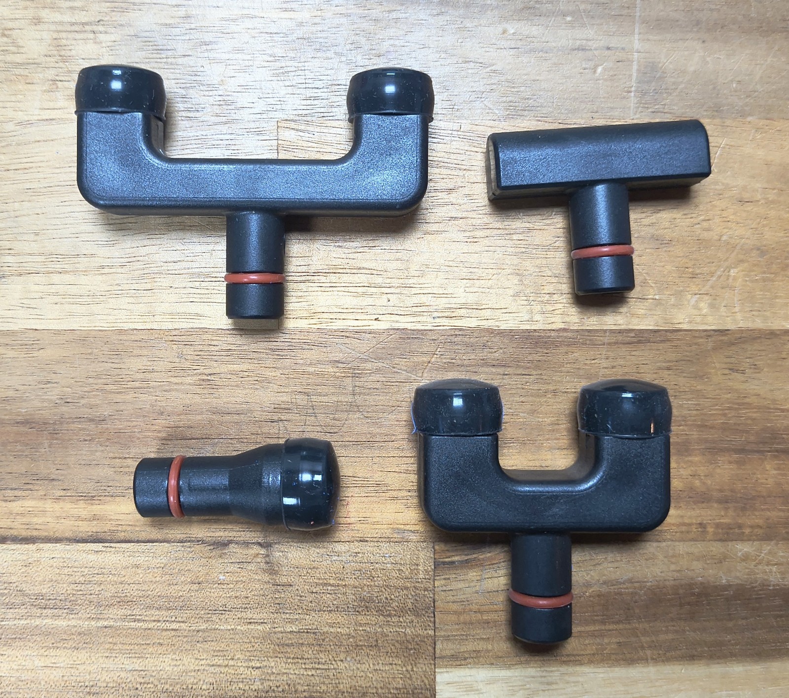 Manual Chiropractic Adjusting Tool Set Spine Impulse Massager Case & 4 Heads