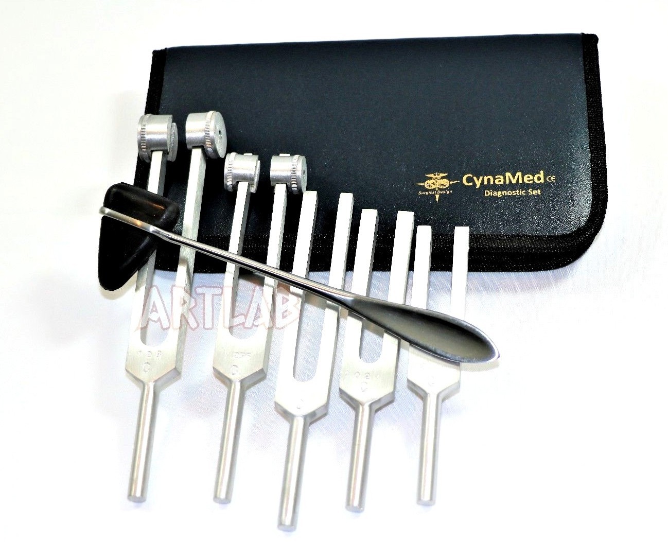 PREMIUM 6 Tuning Fork Set Medical Surgical Chiropractic Physical Diagnostic SET