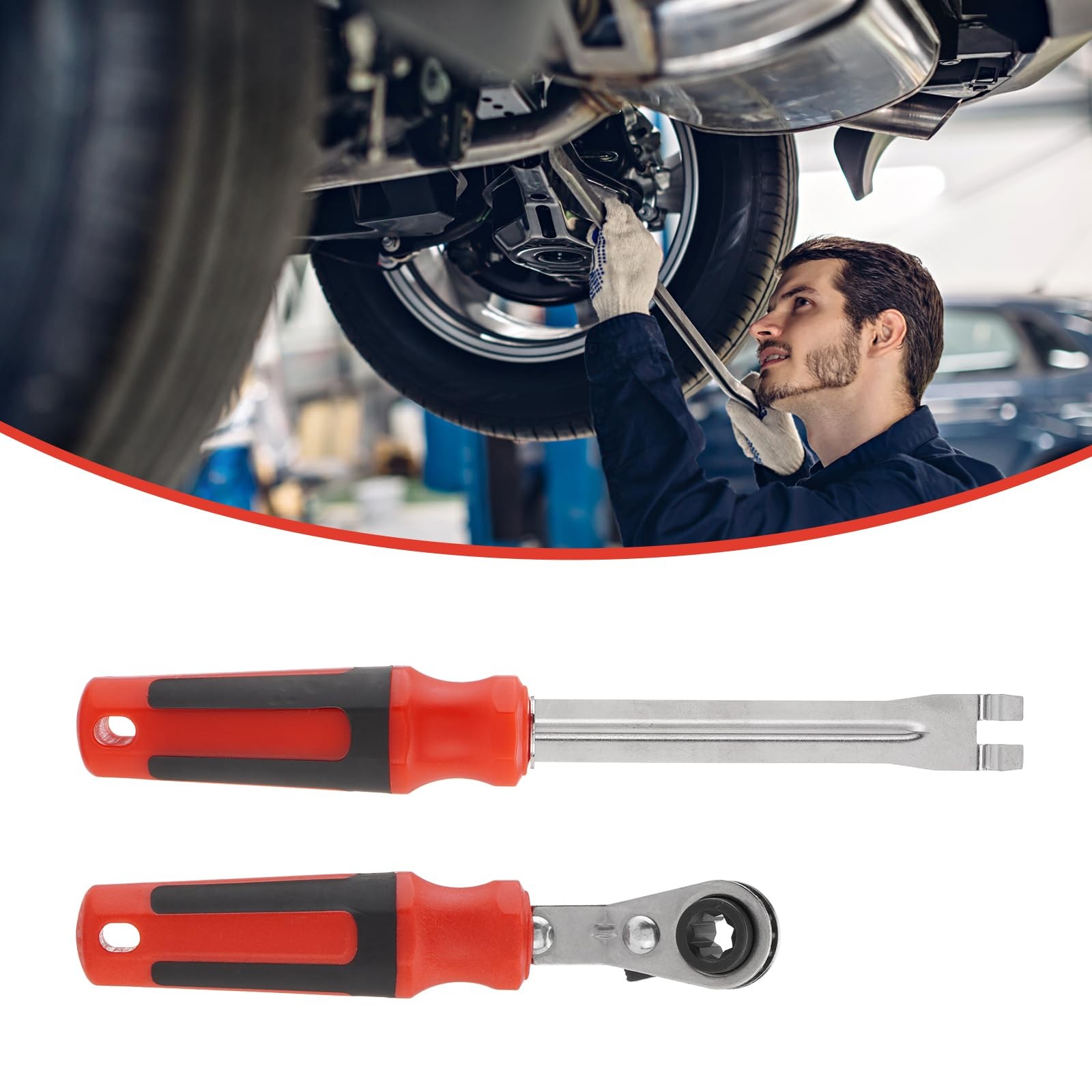 Detyi Slack Adjuster Tool Set 5/16 Double Square Reversible Ratcheting Wrench