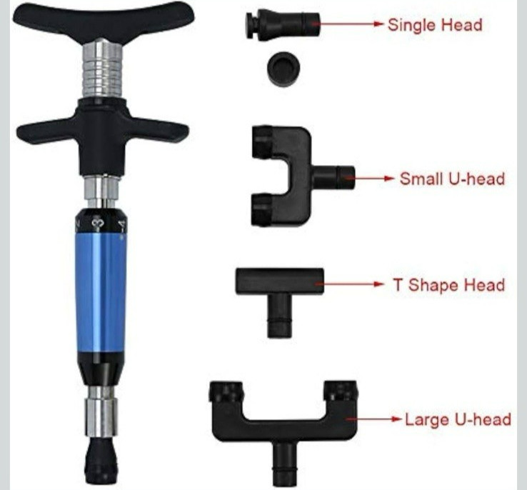 Manual Chiropractic Activator Adjusting Tool 6 Levels Gun Set with Case